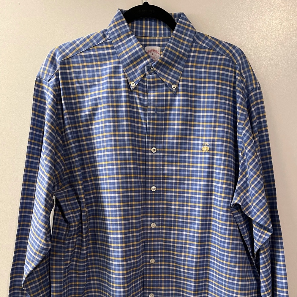 Blue & Yellow Brooks Brothers Shirt